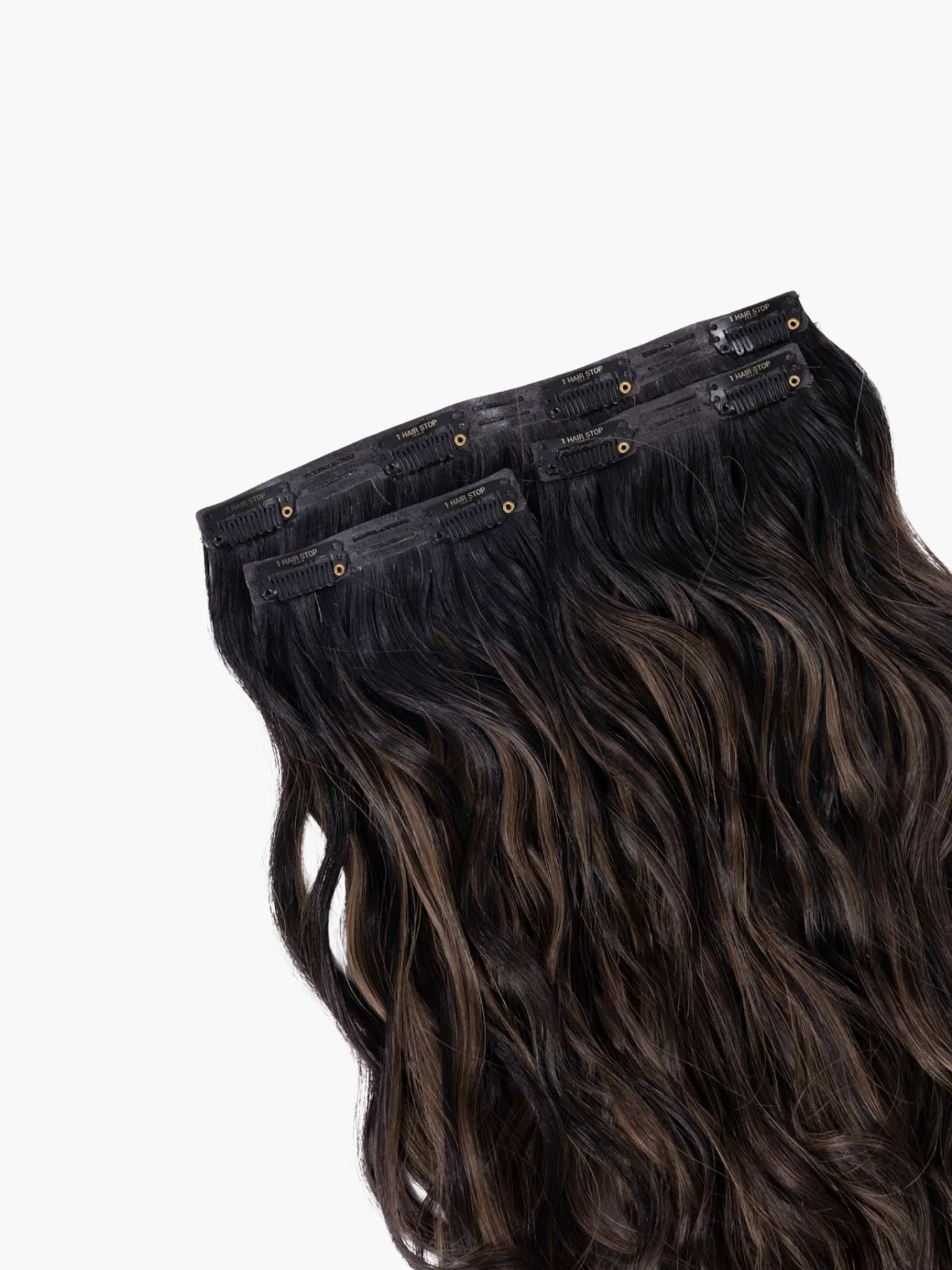 Ash Brown Balayage - Seamless 3 Set Clip-in Extensions - Image 5