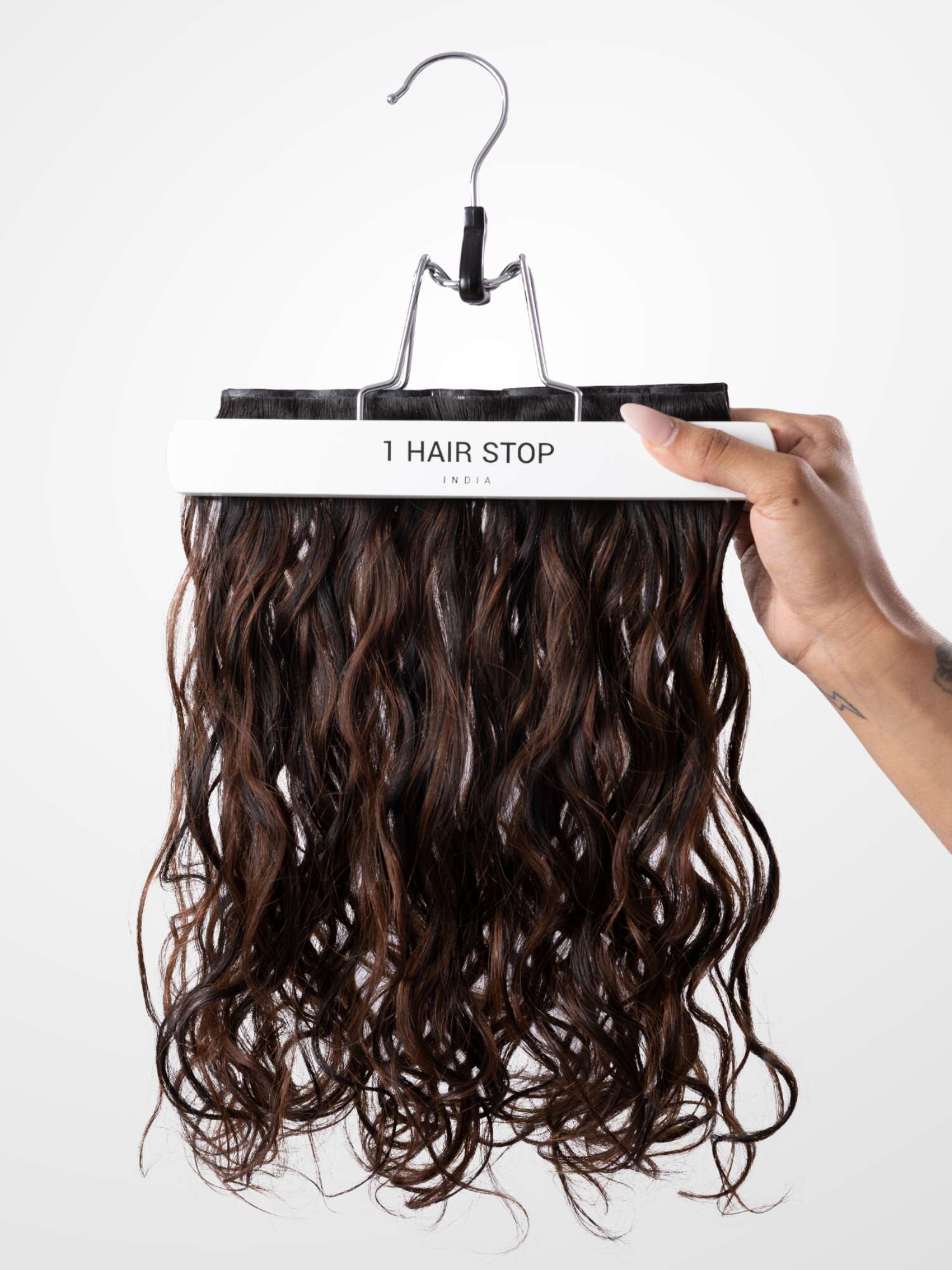 Caramel Brown Balayage - Seamless 3 Set Clip-in Extensions - Image 4