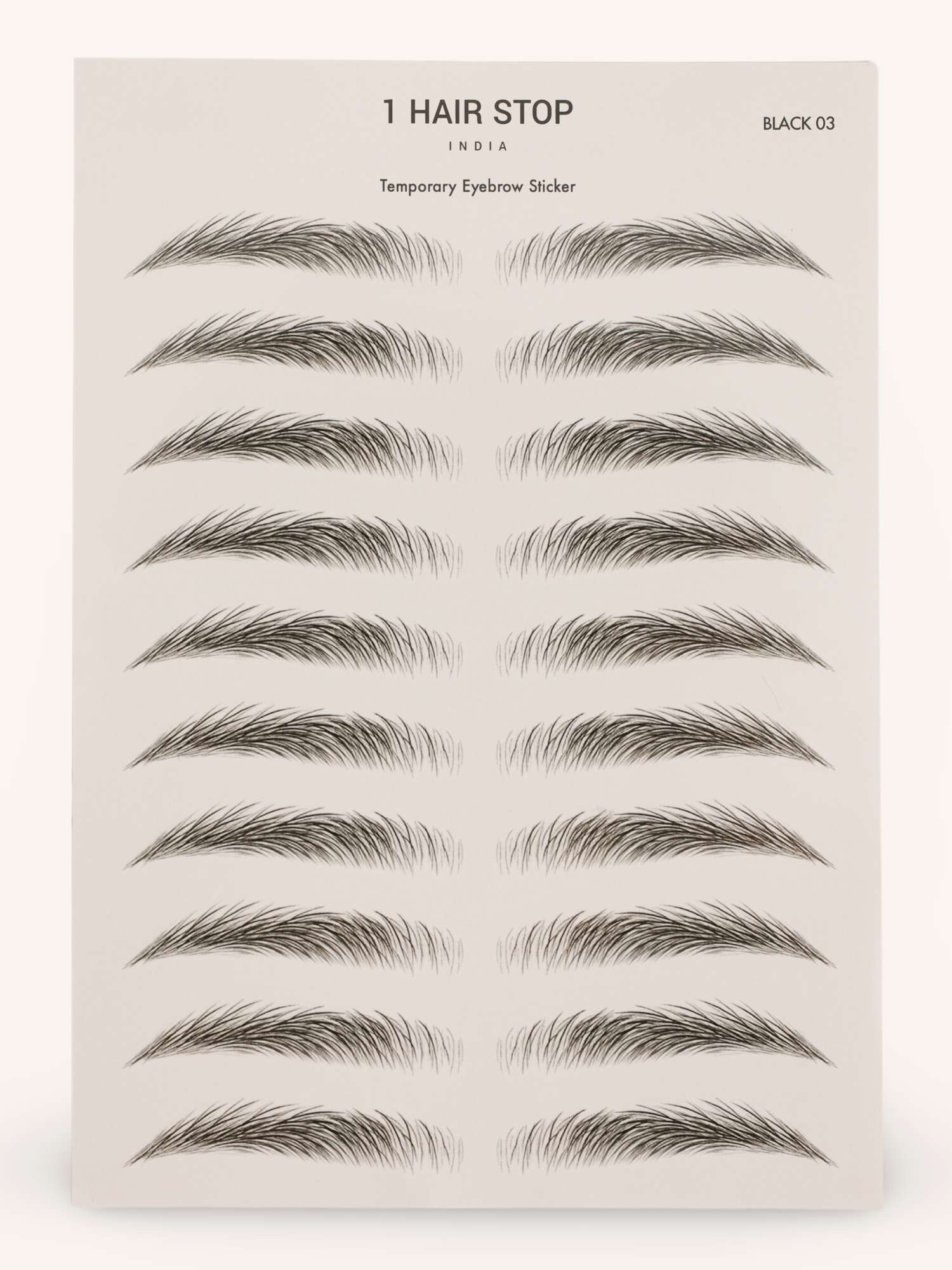Temporary Eyebrow Sticker - Soft (Black 03) - Image 6